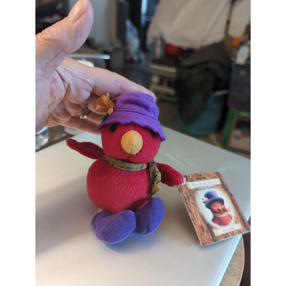 Vintage Hallmark Storybook Friends Plush Ruby Redbird Stuffed Bird